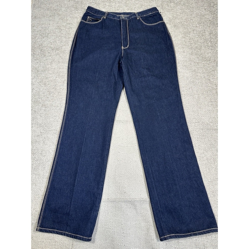 Vtg Gloria Vanderbilt Murjani Jeans Womens 36 35x34.5 Blue Cotton Hong‎ Kong 80s